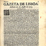 Gazeta de Lisboa de 1715