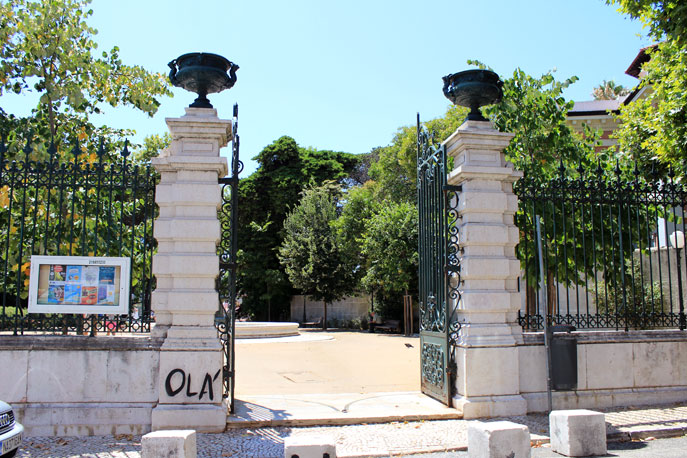 Portão de entrada do Jardim do Torel