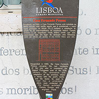 Signboard of House Fernando Pessoa